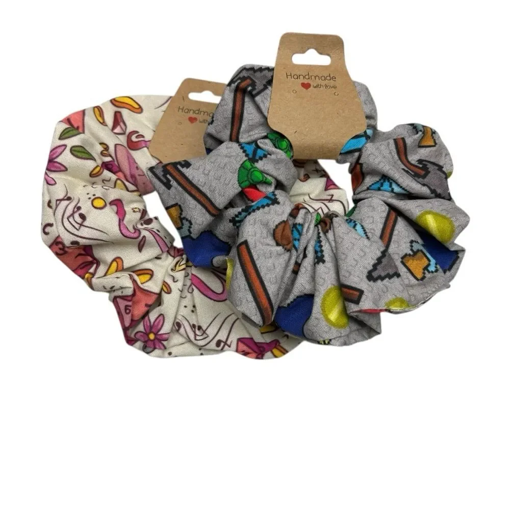 Scrunchies 2-Pack Handmade Dice and Dungeon Gamer
